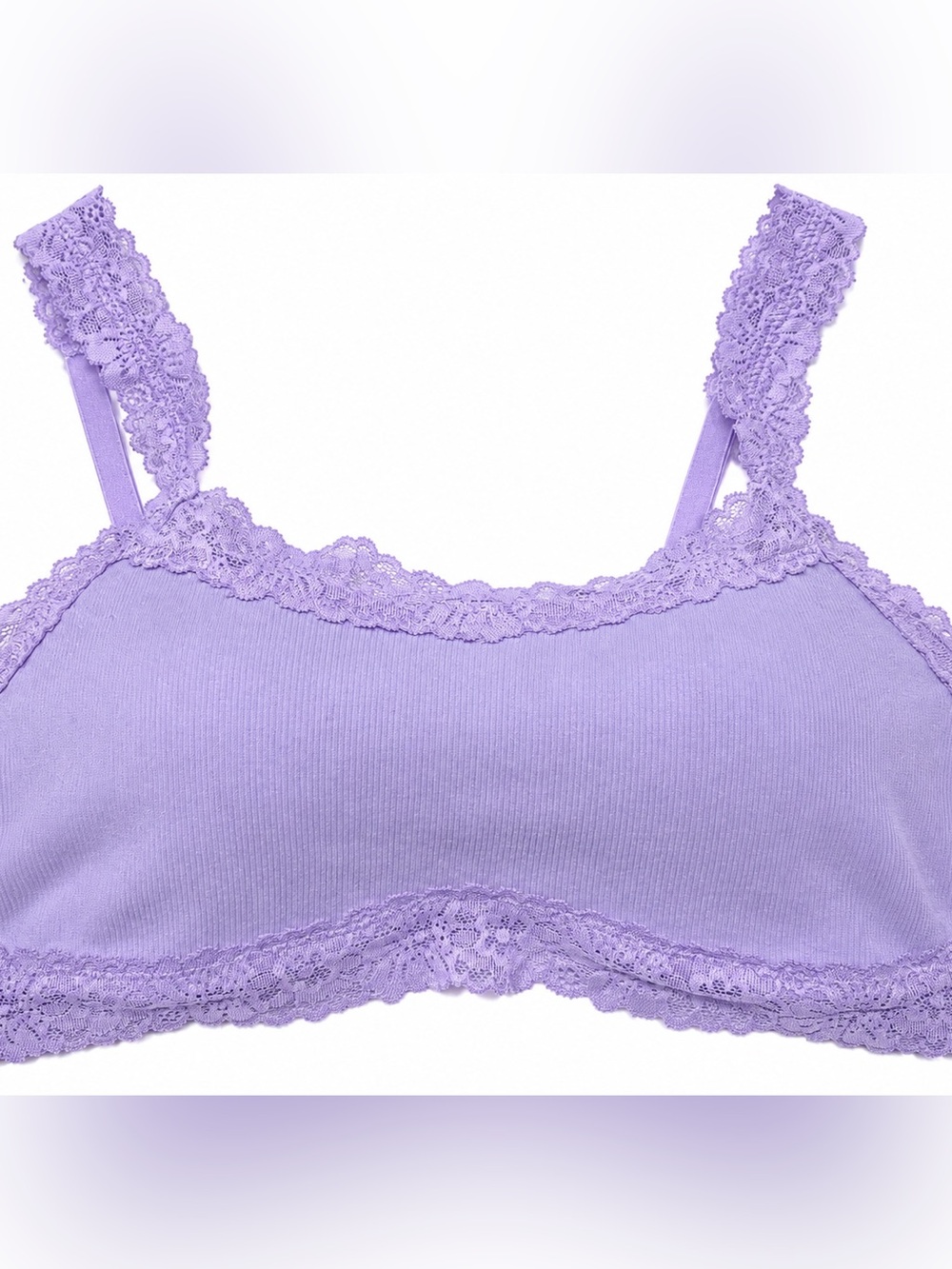 PINK Victoria's Secret Lavender Lace Trim Bralette